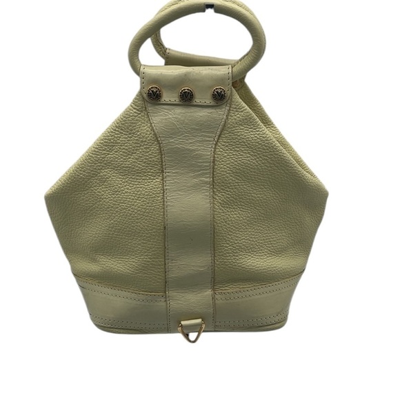 Vintage Valentina Yellow Leather Double Handle 4 Zip Handbag BLEMISH - Picture 3 of 8